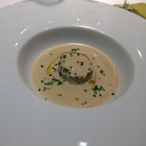 Jerusalem Artichoke Soup with Porcini